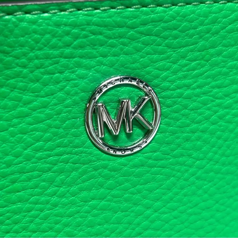 Michael Kors Freya Green Crossbody Top Handle Small Tote Bag Purse Satchel NWT